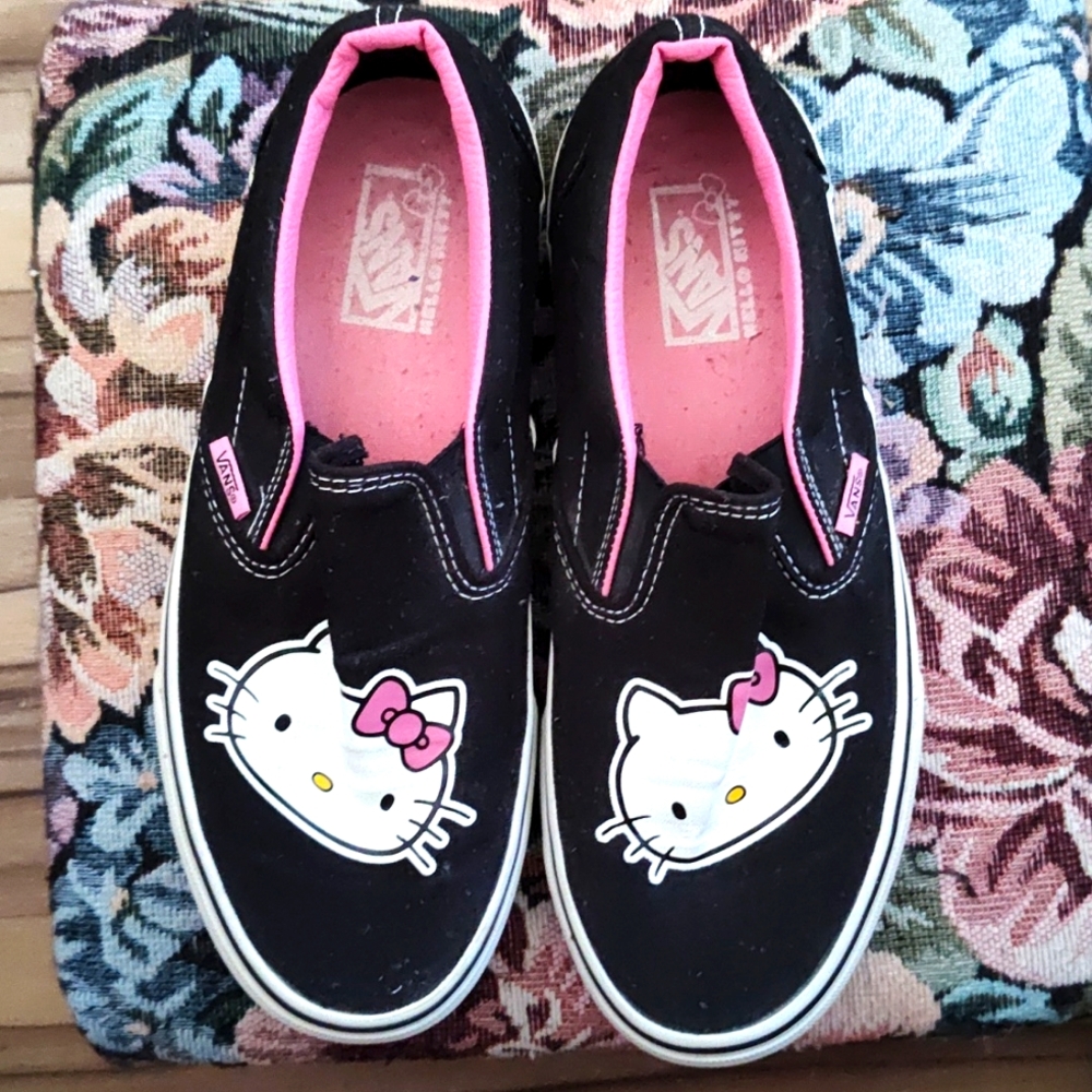 Hello Kitty Vans slip ons